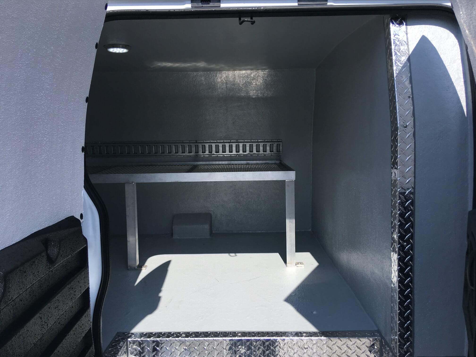 Chevrolet Express custom build with shelving 04