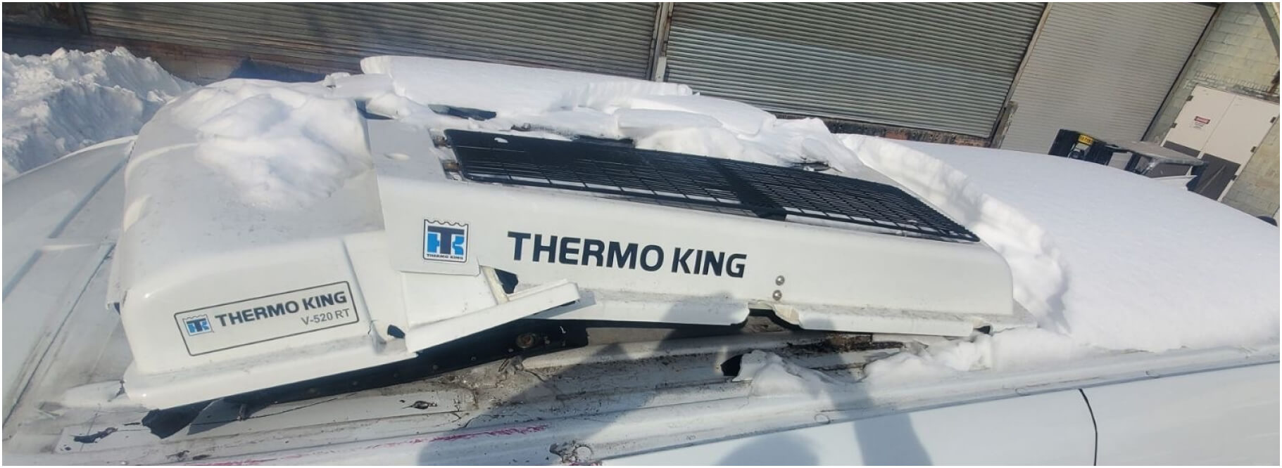 Thermo King roof damage on refrigerated van